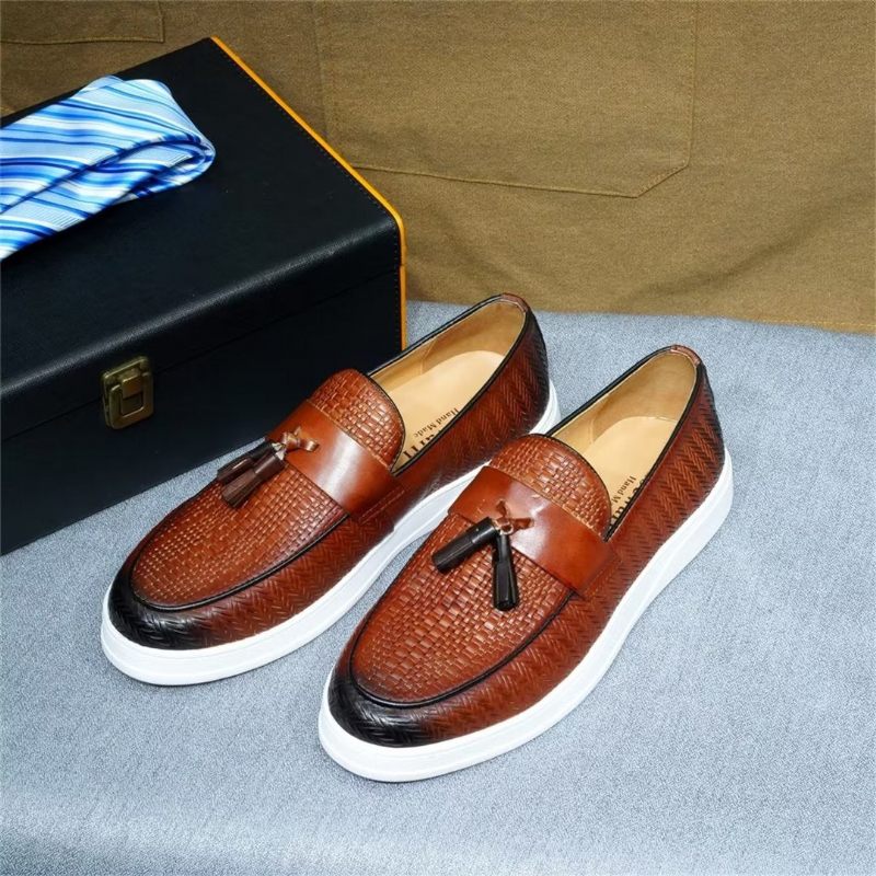 Muške Cipele Za Slobodno Vrijeme Slip-on Elegance - Smeđa