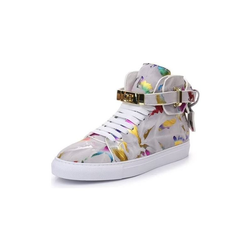 Muške Tenisice Graffiti Elite Goveđa Koža High Top Kicks - Više Boja