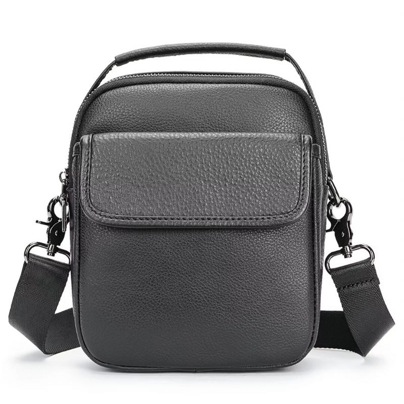 Muške Torbe Na Rame Arisztokrata Appeal Leather Bag - Crno