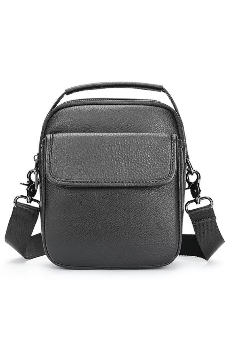 Muške Torbe Na Rame Arisztokrata Appeal Leather Bag - Crno