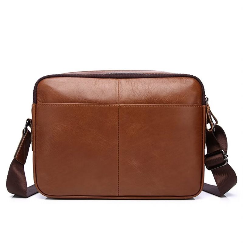 Muške Torbe Na Rame Elegant Voyager Leather Tote - Crna