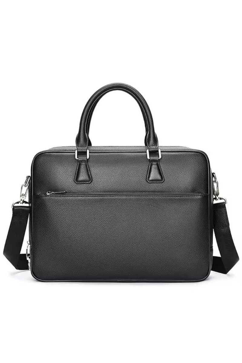 Muške Torbe Na Rame Executive Elite Leather Bag - Crno