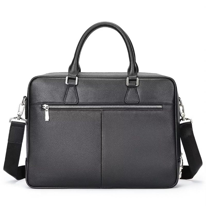 Muške Torbe Na Rame Executive Elite Leather Bag - Crno