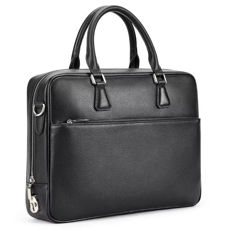 Muške Torbe Na Rame Executive Elite Leather Bag - Crno