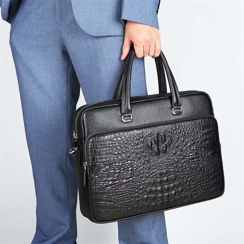 Muške Torbe Na Rame Pinnacle Prestige Alligator Tote - Crno