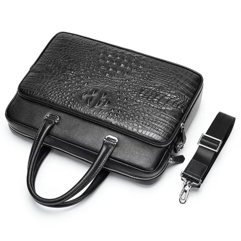 Muške Torbe Na Rame Pinnacle Prestige Alligator Tote - Crno