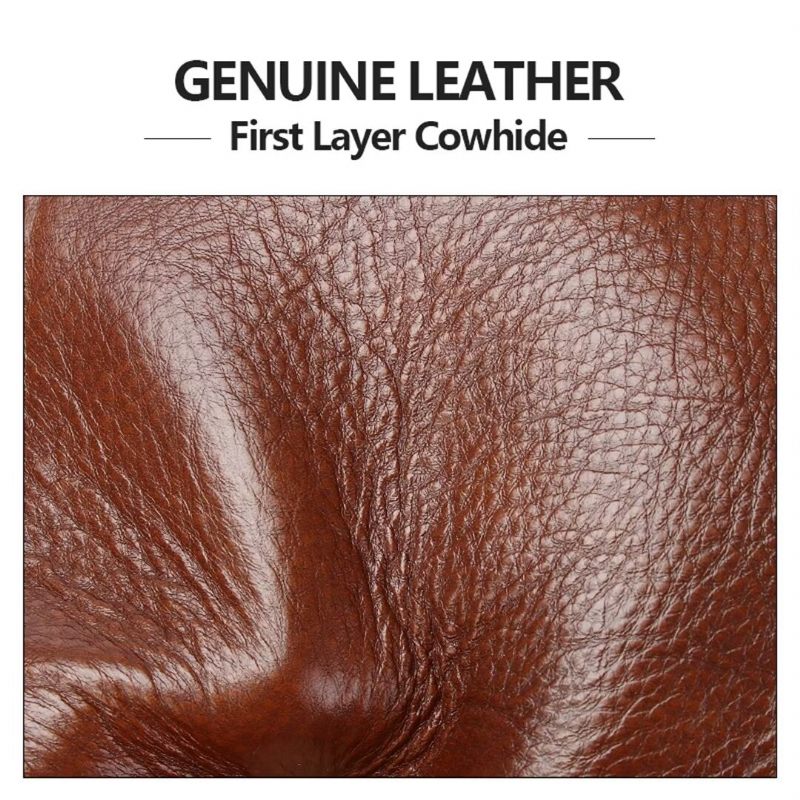 Muške Torbe Na Rame Regal Square Leather Portfolio - Crveno Smeđa