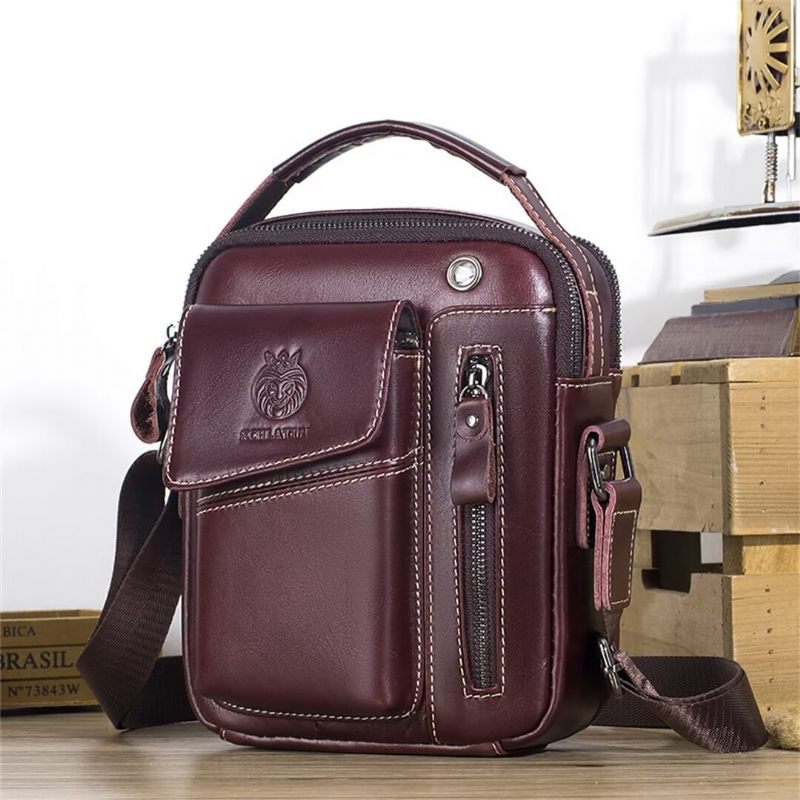 Muške Torbe Na Rame Regal Urbanite Leather Satchel - Crna