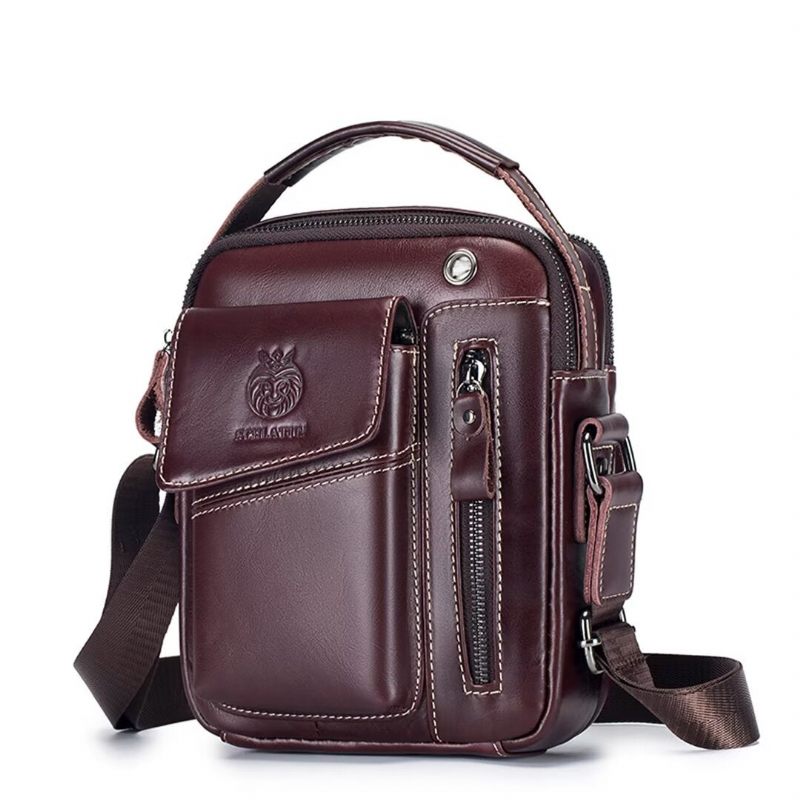 Muške Torbe Na Rame Regal Urbanite Leather Satchel - Crna