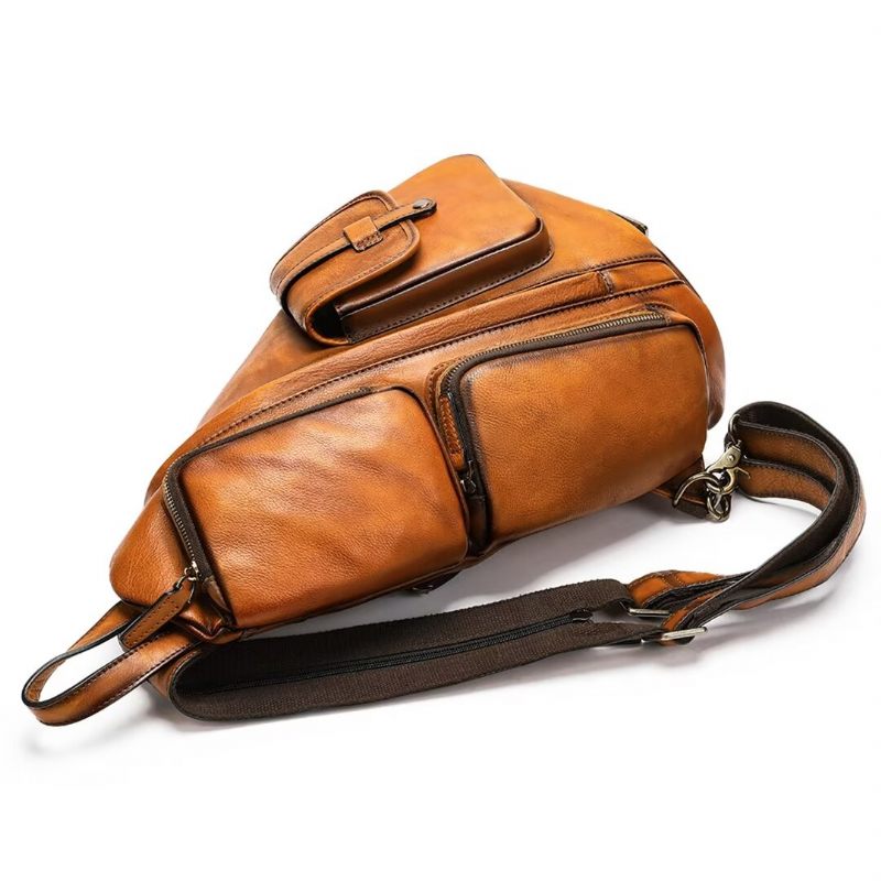 Muške Torbe Na Rame Vanguard Vision Leather Bag - Smeđa