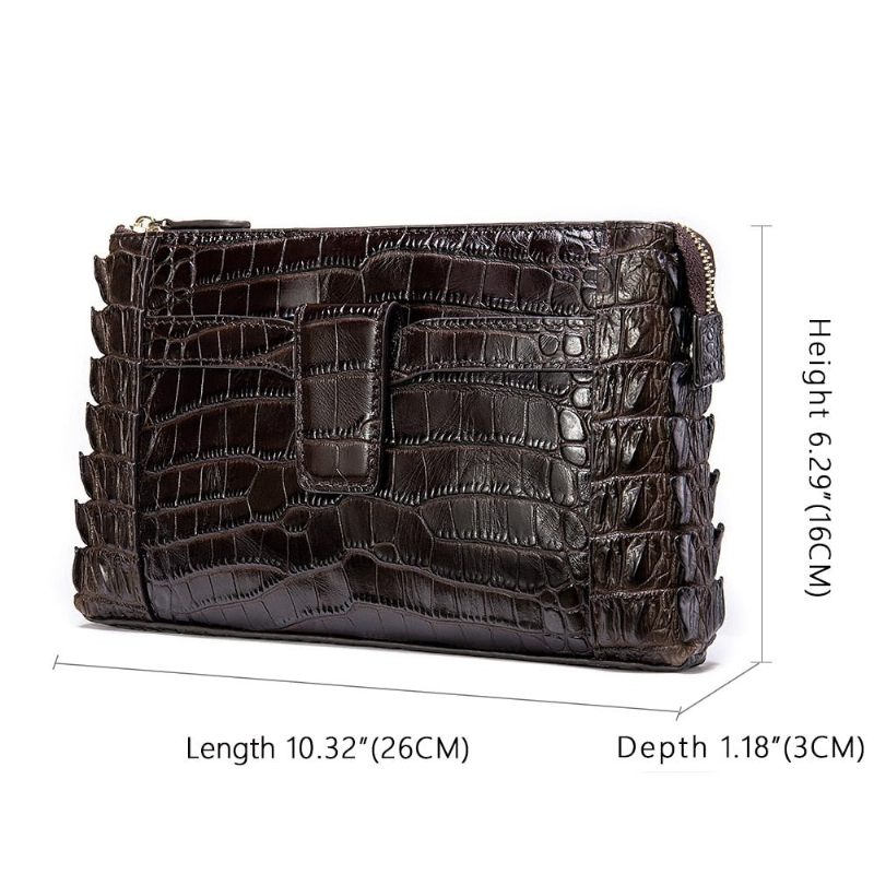 Muški Novčanici Vintage Kožni Clutch Novčanik - Kava 